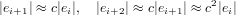                              2
|ei+1| ≈ c|ei|, |ei+2| ≈ c|ei+1| ≈ c |ei|
