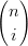 (n )

  i