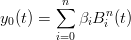        ∑n
y0(t) =    βiBn (t)
       i=0    i

