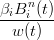 βiBni (t)
--------
  w (t)