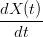 dX-(t)
  dt