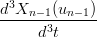 d3Xn-−1(un−-1)-
     d3t