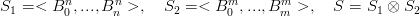 S1 = < Bn0,...,Bnn >,  S2 = < Bm0 ,...,Bmm  >,   S = S1 ⊗ S2
