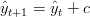 ˆyt+1 = ˆyt + c

